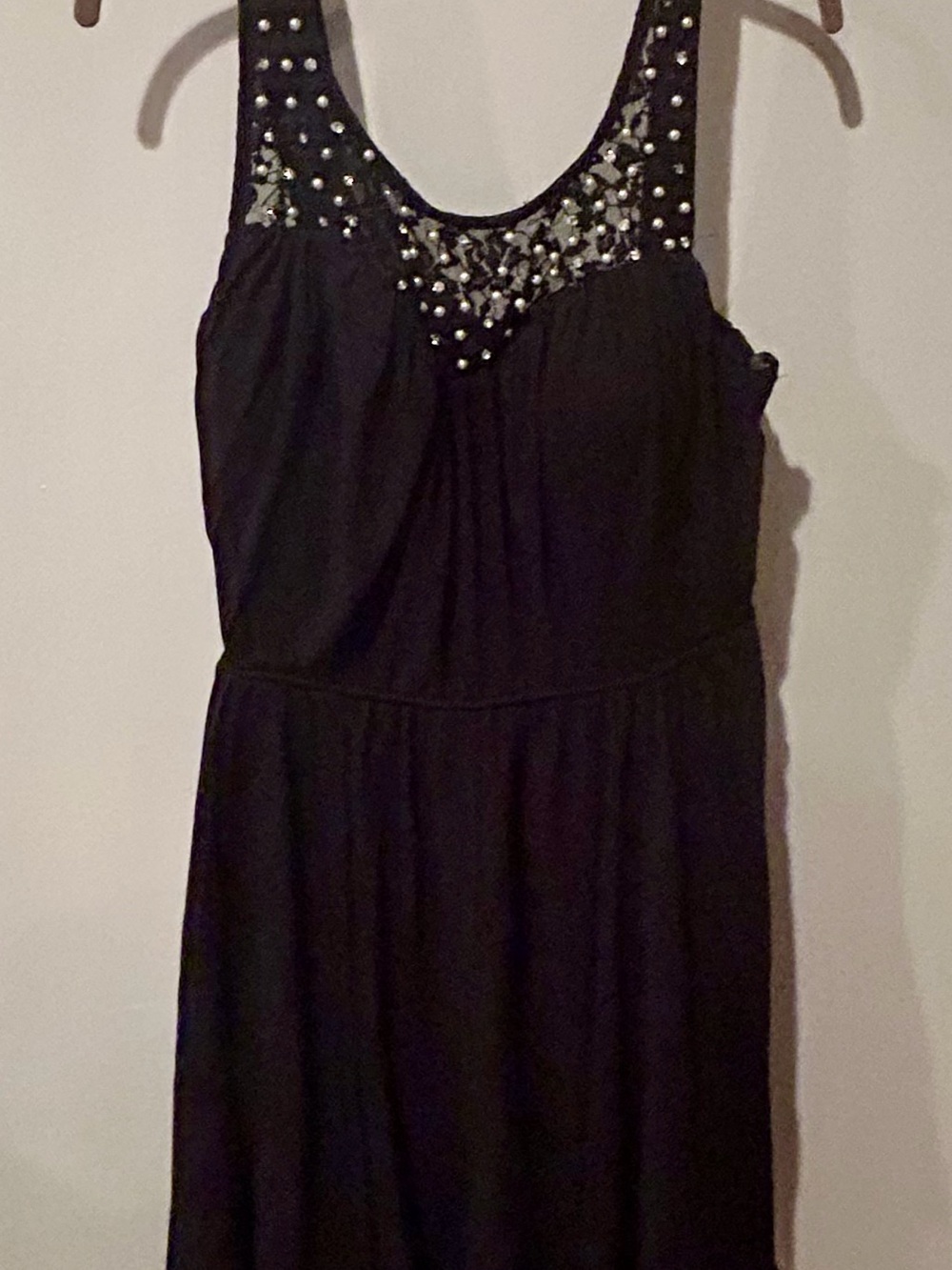 City Triangles Embellised Black Mini Dress, Sixe 16